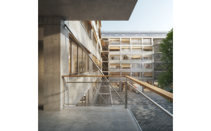 Rendering von Oester Pfenninger Architekten AG Rendering von Oester Pfenninger Architekten AG